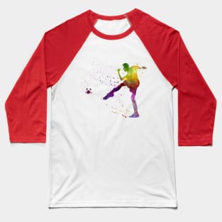 Soccer player in watercolor Baseball T-Shirt